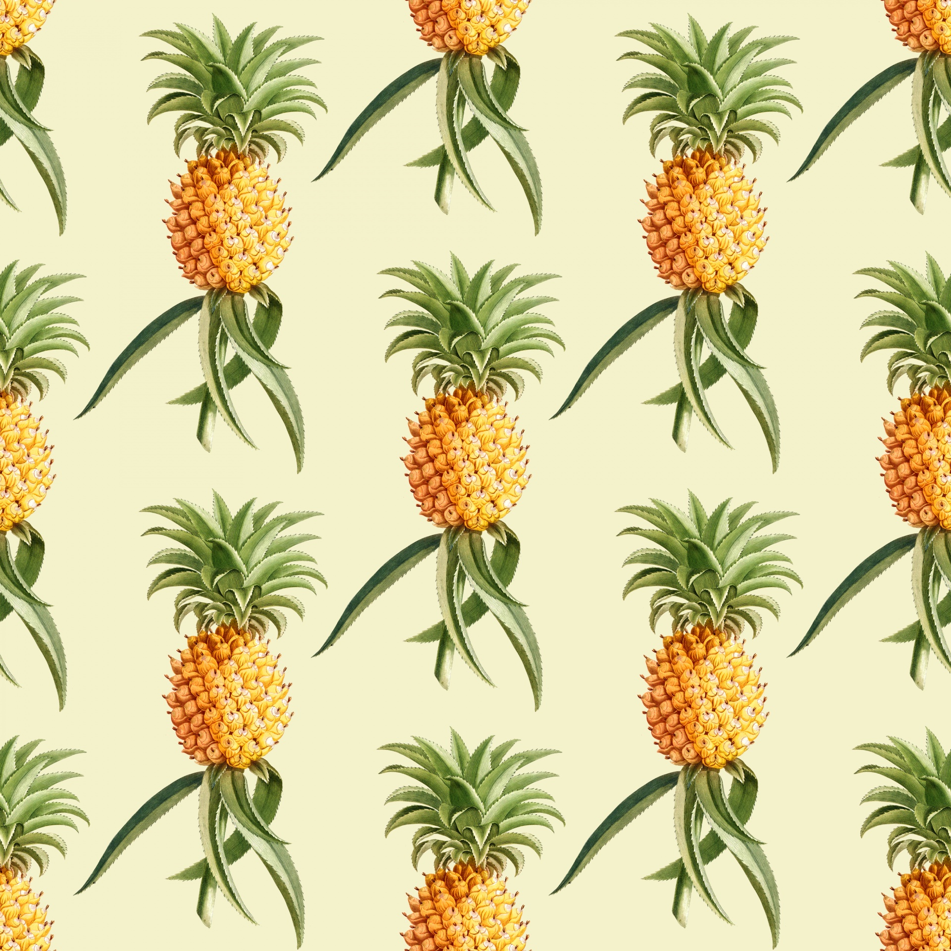 pineapples-vintage-background